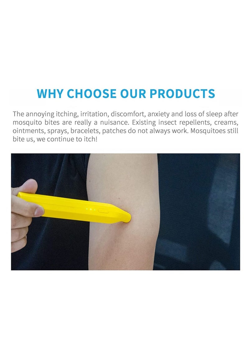 Nsect Sting Bite Relief Electronic Mosquito Bites Itching Treatment Tool Thermal Frequency Pulse antipruritic Stick Fast Symptom Relief,Reduce Pain Portable USB Rechargeable - Image 4
