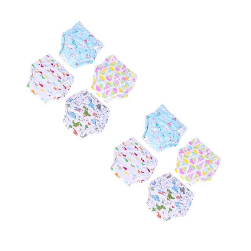 🧸 ٤ قطع سراويل تدريب حفاضات قماشية للبنات مقاس كبير للاطفال - Image 1