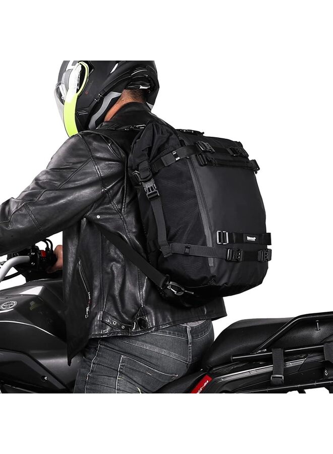 حقيبة خلفية للدراجات النارية، حقيبة تخزين خلفية مقاومة للماء سعة ٣٠ لترًا، حقيبة سفر، رف خلفي للدراجات النارية، حقيبة تخزين، ملحقات دراجات نارية احترافية - Image 3