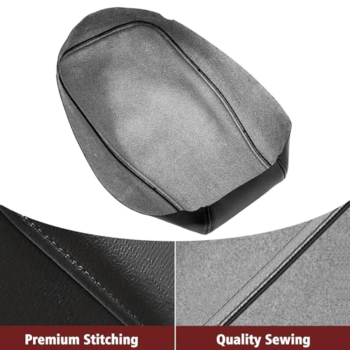 KBH Car Center Console Armrest Cover Replacement for Toyota Avalon 2013-2018, Vinyl Leather Arm Rest Skin Upholstery, Anti-Scratch, Black (Without Lid) - Image 2
