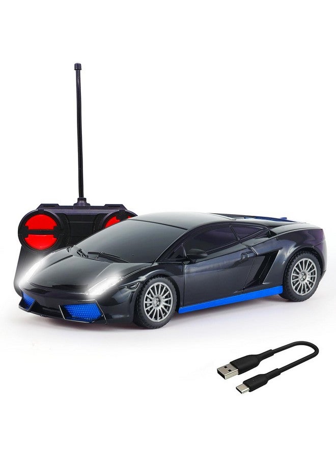 Wembley Remote Control Car for Kids Rechargeable Mini RC Car High Speed Racing Car Toys for Kids 5 Years 12 Boys - Black & Blue - Image 1