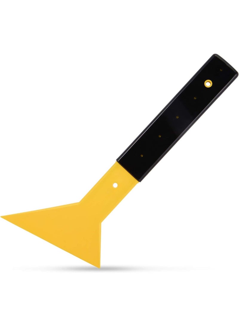 Window Tint Squeegee Long Handle Scraper Tool Triangle Slim Foot Tinting Squeegee Windshield Snow Frost Ice Removal Tool for Cars Trucks Window Film Installation Applicator Tool - Image 1