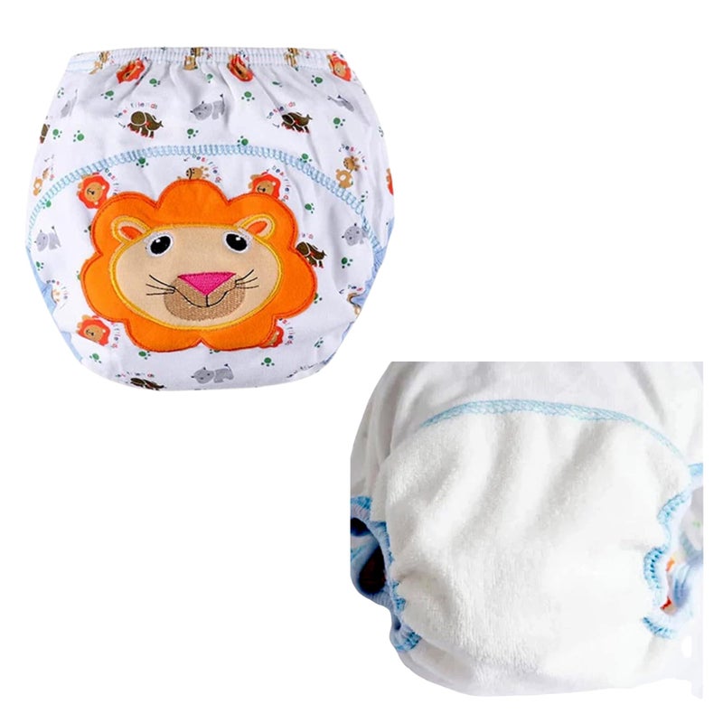 RENIAL Kids Medium Size Underpants - Washable and Reusable Cotton Underwear | Comfortable Undergarments | Soft Multiprinted Baby Underpants (Pack of 4) - Image 3