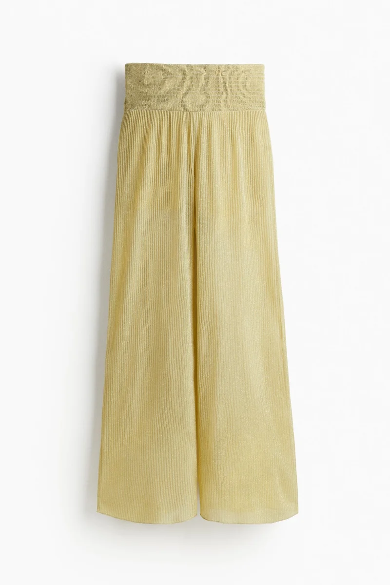 اتش اند ام بنطلون بخصر مجمع مزين بلمعة