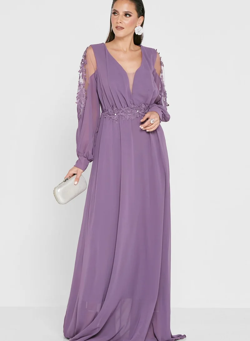Ella Limited Edition Floral Detail Maxi Dress