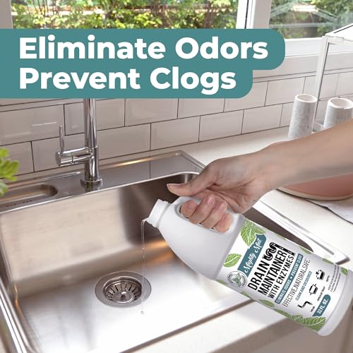 Mighty Mint Drain Maintainer with Enzymes – Drain Cleaner Controls Bad Smells and Prevents Buildup for Drains, Grease Traps, Septic, 32oz - Image 3