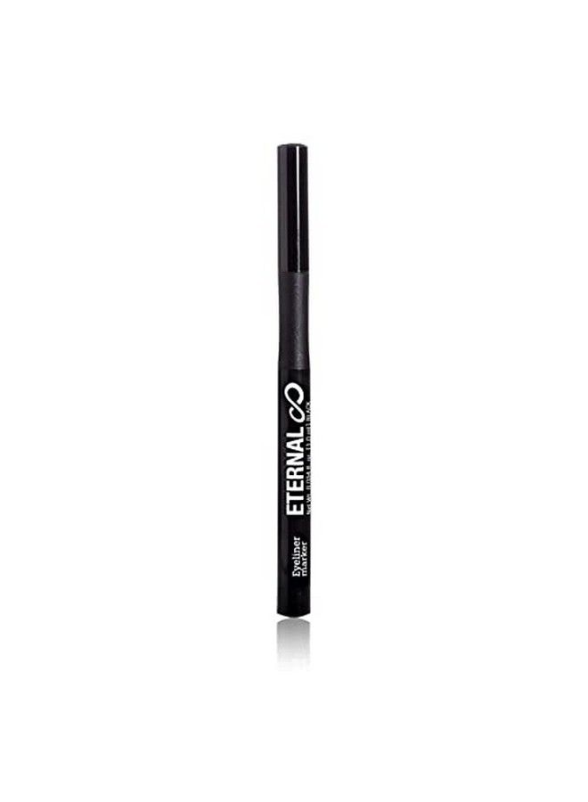 ETERNAL Liquid Professional Eyeliner Marker Water and Sweat Resistant NonSmudge with Matte Finish and Thin Tip for Sharp Intense Lines (Black) - Image 3