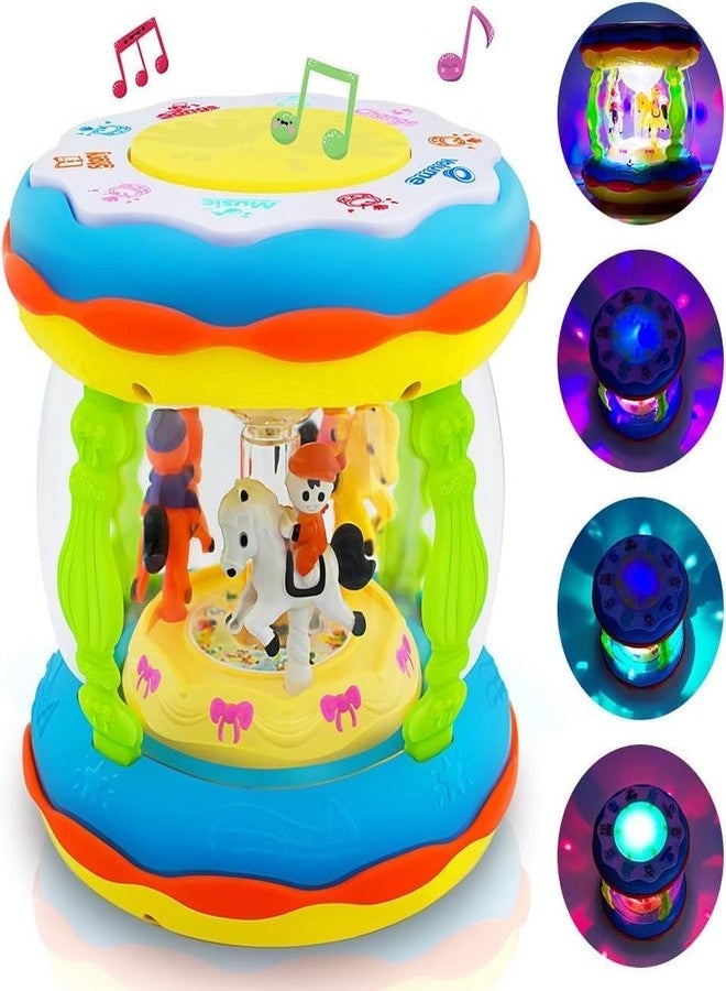 Samip Babies and Toddlers Musical Drum Toys with Lights, Infants and Kids Musical and Educational Toys for 1 2 3 4 5 Year Old Boys and Girls - Image 1