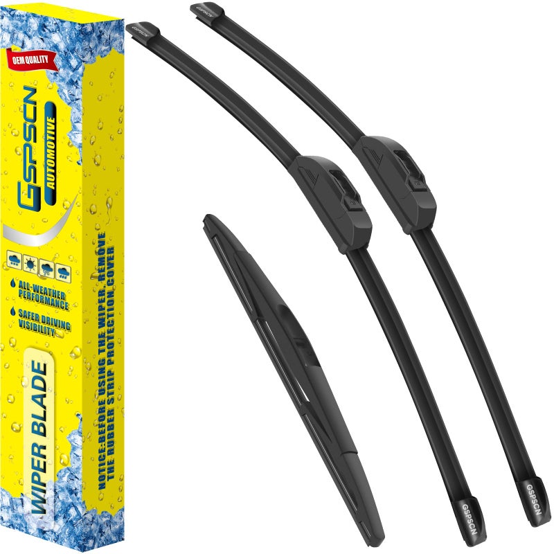 GSPSCN 3 Wipers For Acura RDX 20182007 Mazda CX30 20232020 Nissan LEAF 20232018Original Equipment Windshield Wiper Blades Set 261614 Set of 3