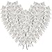 Micomon 50pcs 312 Silver Twist Ties Metallic Silver Bows with Twist Tie Bows Fish Tail CuttiogSilver - Image 1