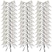 Micomon 50pcs 312 Silver Twist Ties Metallic Silver Bows with Twist Tie Bows Fish Tail CuttiogSilver - Image 4