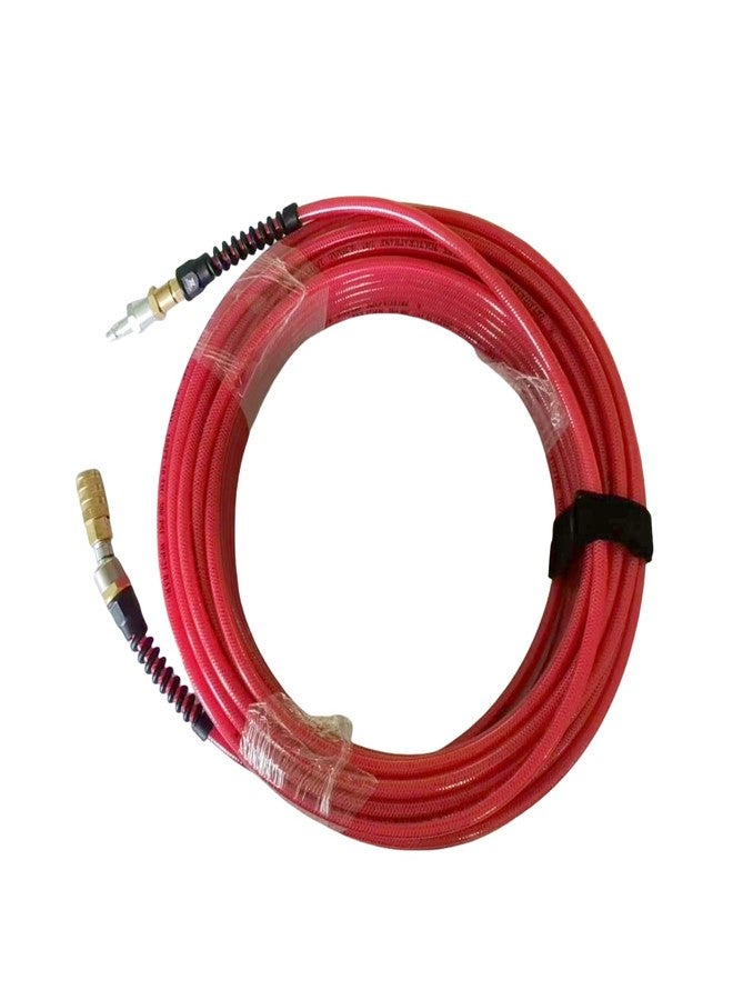 Zeluga PU14100TR 1/4in. x 100ft. Polyurethane Transparent and Wire Reinforced Air Hose, Transparent Red - Image 2