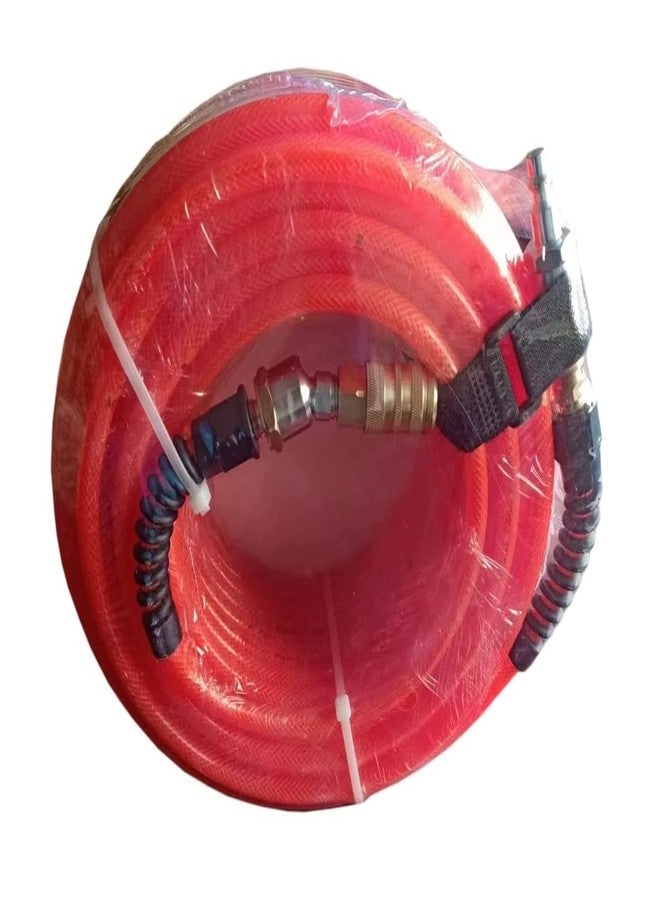 Zeluga PU14100TR 1/4in. x 100ft. Polyurethane Transparent and Wire Reinforced Air Hose, Transparent Red - Image 4