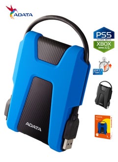 أداتا HD680 قرص صلب خارجي متين بسعة 1 تيرابايت | القرص الصلب المضاد للصدمات | متوافق مع PS5 XBOX | أزرق  - Image 1