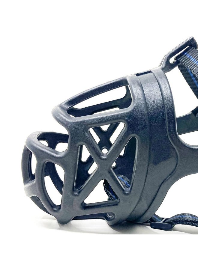 Sage Square Dog Rubber Muzzle Prevents Chewing Barking,Biting,Basket Muzzle Allows Panting And Drinking Comfortable,Adjustable,Durable (Extra Small)  - Image 3