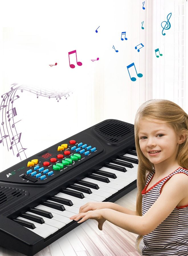 37 Key Piano Keyboard with Microphone for Kids Musical Toys for 3 4 5 6 Year Old kids  USB charging Piano Portable Music Keyboard Electronic Educational Learning Toy for Boys Girls Birthday Gifts - Image 1