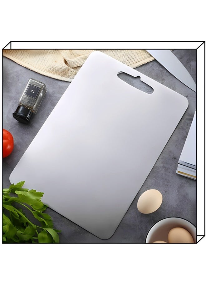 Beauenty 304 Stainless Steel Cutting Board For Kitchen,Meat,Fruit,Pastry,Pizza,Cheese,Vegetable Metal Cutting Board,meat Cutting Board For Anti-skid Double Side,Dough Board（39 * 28cm）  - Image 4