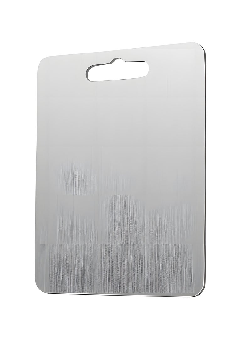 Beauenty 304 Stainless Steel Cutting Board For Kitchen,Meat,Fruit,Pastry,Pizza,Cheese,Vegetable Metal Cutting Board,meat Cutting Board For Anti-skid Double Side,Dough Board（39 * 28cm） - Image 1