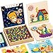 GEMEM Montessori Gear Puzzle GameGears ToyMontessori Screw Board Toy Wooden Gear Building Set for Kids Ages 38STEM Educational Toys for Fine Motor Skills Development - Image 2