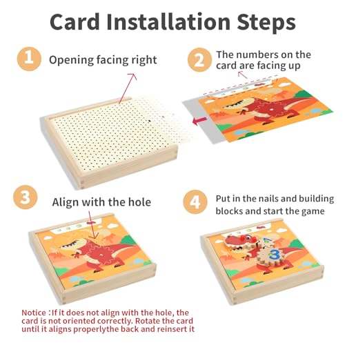 GEMEM Montessori Gear Puzzle GameGears ToyMontessori Screw Board Toy Wooden Gear Building Set for Kids Ages 38STEM Educational Toys for Fine Motor Skills Development - Image 5