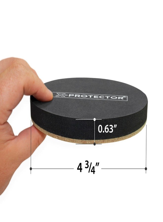 إكس-بروتيكتور منزلقات أثاث من اللباد للأرضيات الخشبية الصلبة X-PROTECTOR - 8 قطع منزلقات أثاث مقاس 4 3/4 بوصة - منزلقات لباد شديدة التحمل للأسطح الصلبة - انقل أثاثك بسهولة وأمان! - Image 2