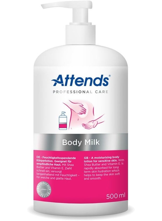 حليب الجسم المرطب للعناية المهنية مع زبدة الشيا وفيتامين E للبشرة الحساسة 500 مل