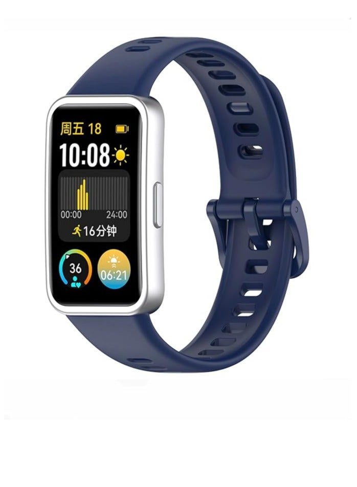 Compatible with Honor Band 10 Silicone Strap Waterproof Breathable Sport Band 10 Strap for Women Men. - Image 1