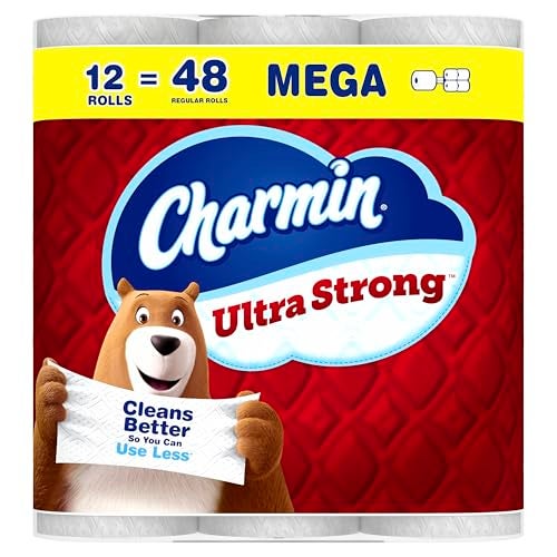 Charmin Toilet Paper Ultra Strong 12 Mega Rolls 48 Regular Rolls 2ply Bath Tissue - Image 1