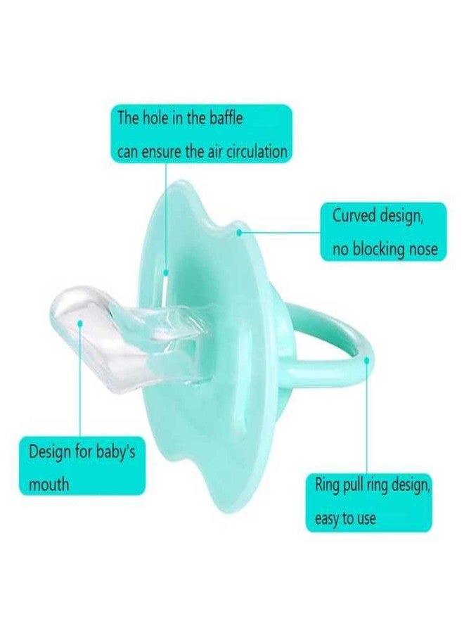 AEREX Baby Pacifiers Ultra Soft Silicone Orthodontic Nipple for New Born Baby Air Flow Shield Sleeping with Cute Prints Teether for Oral Stimulation Soother (Yellow) - Image 3