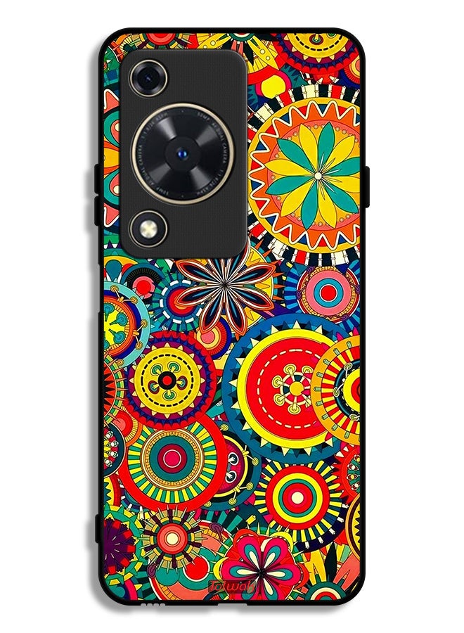 Tolwak Huawei Nova Y63 Protective Case Cover Colorful Mandala Pattern