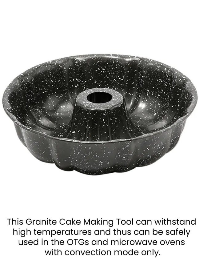 Happy Home Granite Cake Maker Black 24x7cm - Image 3