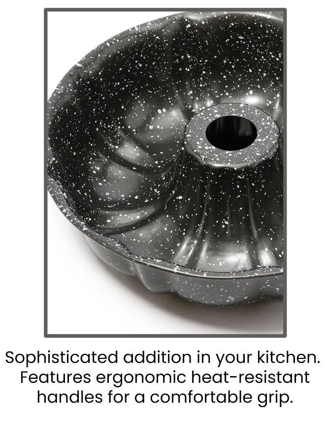 Happy Home Granite Cake Maker Black 24x7cm - Image 4