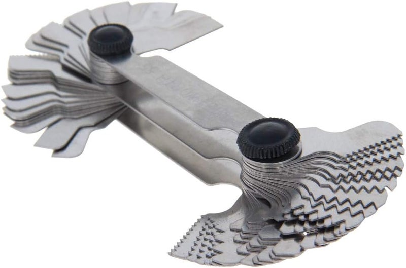 Utoolmart Screw Thread Pitch Cutting Gauge Tool Metric 60 Degree 0.25-6.0mm Imperial 55 Degree 4-62G - Image 1