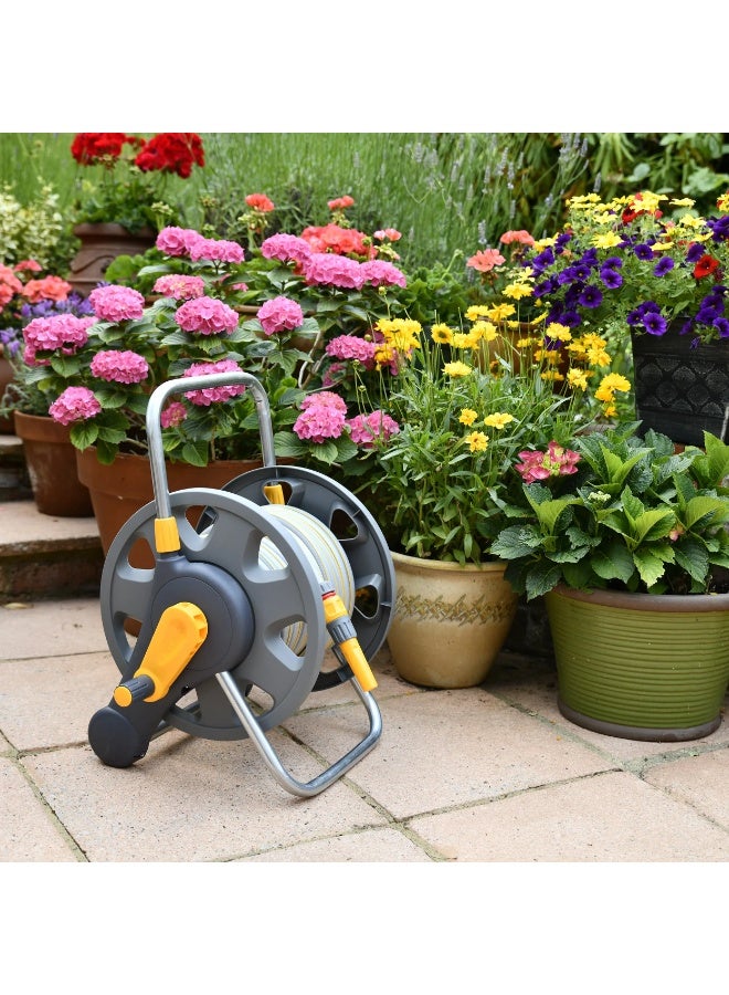 هوزلوك عربة خرطوم سعة 60 متر - بكرة خرطوم بعجلات شديدة التحمل - 100-000-862 - Image 2