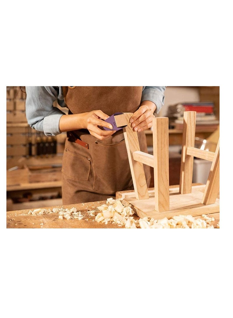 SYOSI Sandpaper 80 Grit, Wet Dry Sanding Sheets, High Performance White Fused Alumina Abrasive Sandpaper for Wood Furniture Finishing, Automotive Polishing, 9 x 11 Inch, Purple, 10-Pack - Image 5