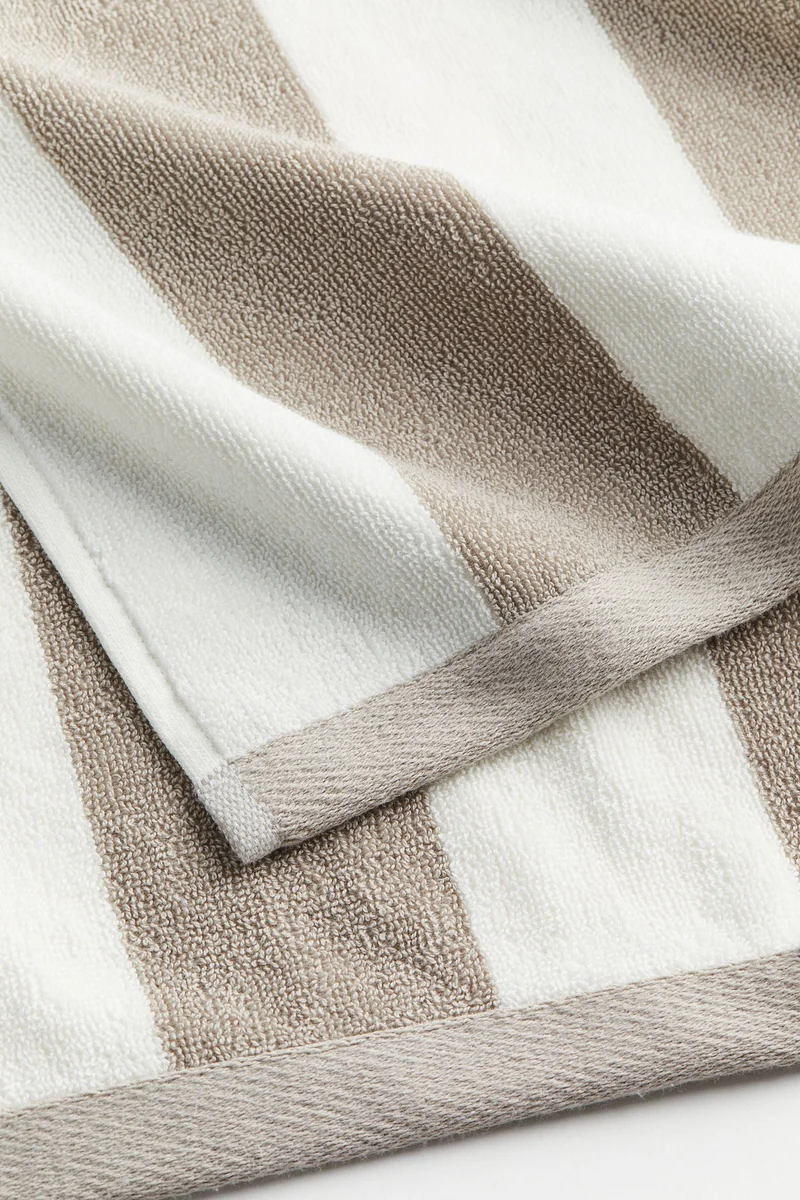 H&M Striped hand towel