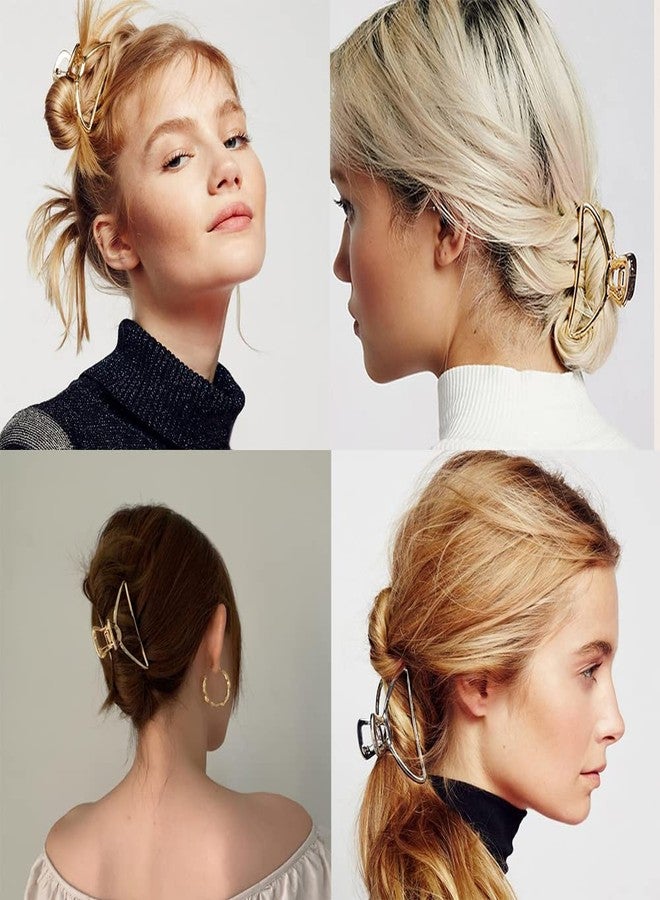 La Jolie Jasmin 6 Packs Metal Hair Claw Clips, Lady Thick Hair Catch Barrette, Large&Mini Non-slip Hair Jaw Clamp Clips Styling Fashion Accessories for Women Girls - Image 4