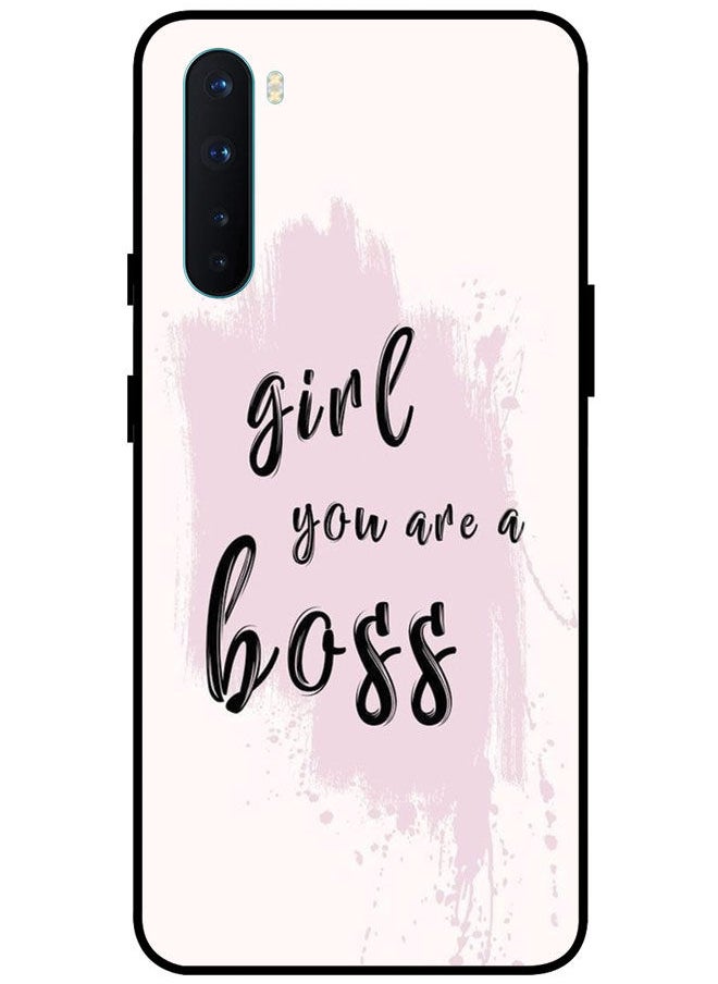 EYE CATCH - Protective Case Cover For OnePlus Nord Smart Series Printed Protective Case Cover for OnePlus Nord Girl Using Phone - Image 1