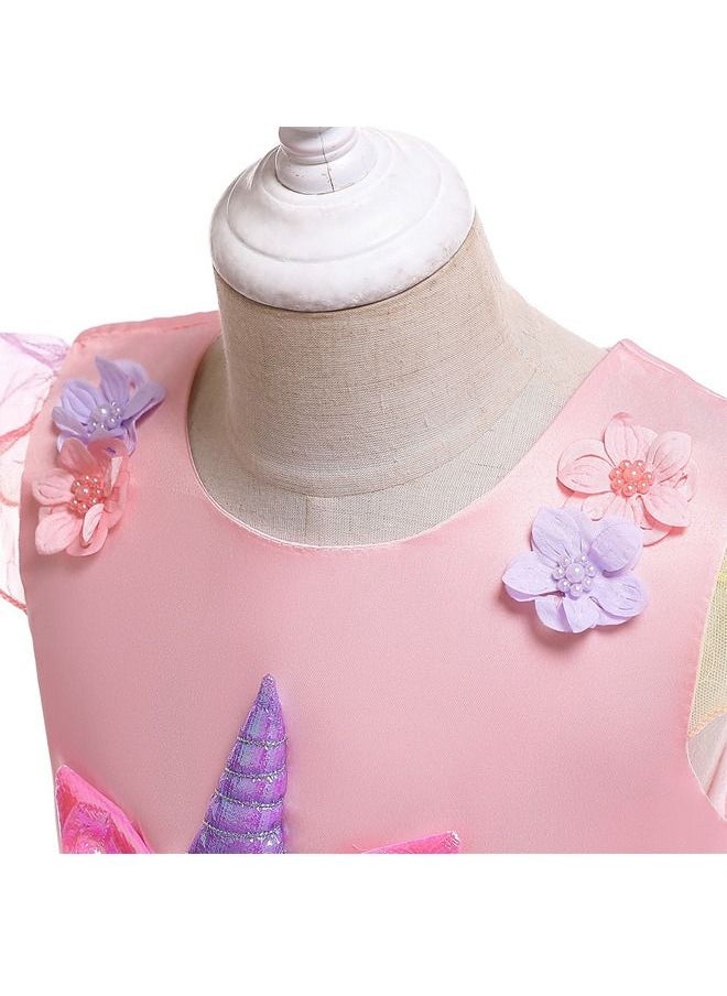 fashionhome - 1-Piece Beautiful Princess Cinderella Dress up Costume for Girls Kids Costumes Children Party Birthday Fancy Gown Toddler Baby Girl Summer Clothes Dresses - Image 1