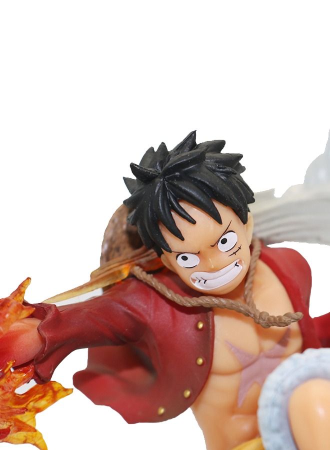 Anime One Piece Fire Fist Monkey D Luffy Figure，Collectible Model Statue Figure Toy 17.4CM - Image 4