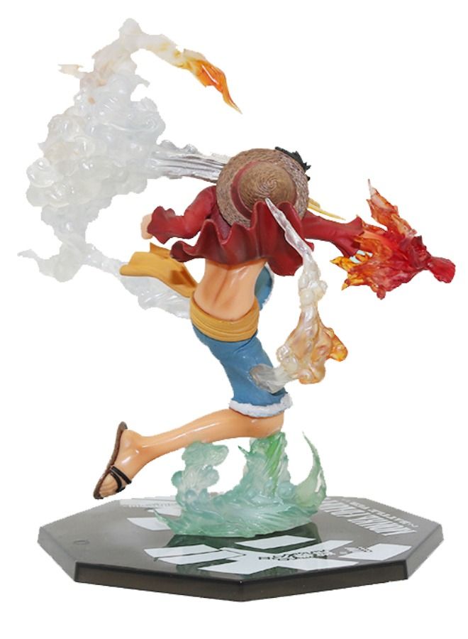 Anime One Piece Fire Fist Monkey D Luffy Figure，Collectible Model Statue Figure Toy 17.4CM - Image 3