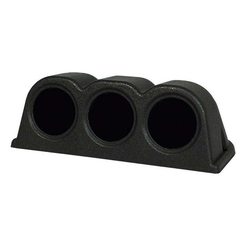 GlowShift Universal Fitment Black Triple Gauge Console Dashboard Pod Holder  Fits Any MakeModel Car or Truck  ABS Plastic  Mounts 3 2116 52mm Gauges to Vehicles Dash