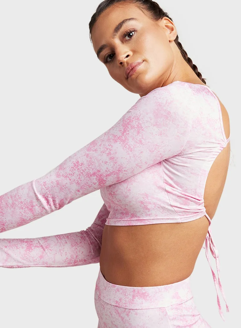 Styli Tie Dye Crop Top & Leggings