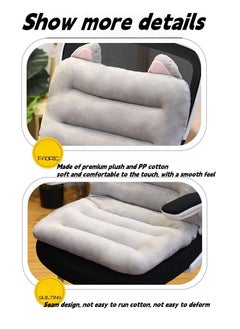 MLADEN Integrated Recliner Desk Seat Cushion Backrest Cushion Plush PP Cotton Back Support Office Chair Sofa Car Seat Cushion ,Chair Cushions, Chair Cushions, Integrated Recliner Desk Seat Cushion  - Image 3
