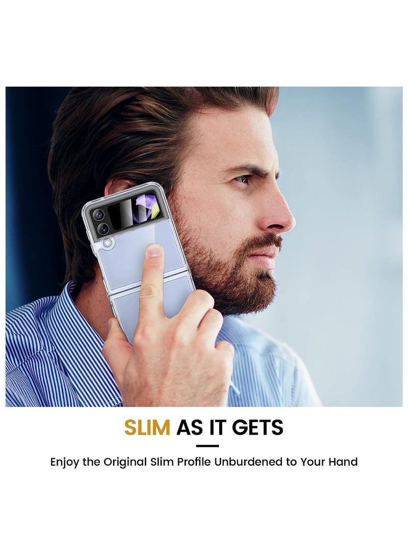 ELTRAZONE Galaxy Z Flip 4 Clear Case [Anti-Yellow] Slim Thin Premium TPU Crystal Shockproof Protective Cover Case for Samsung Galaxy Z Flip 4 5G 2022 - Image 5