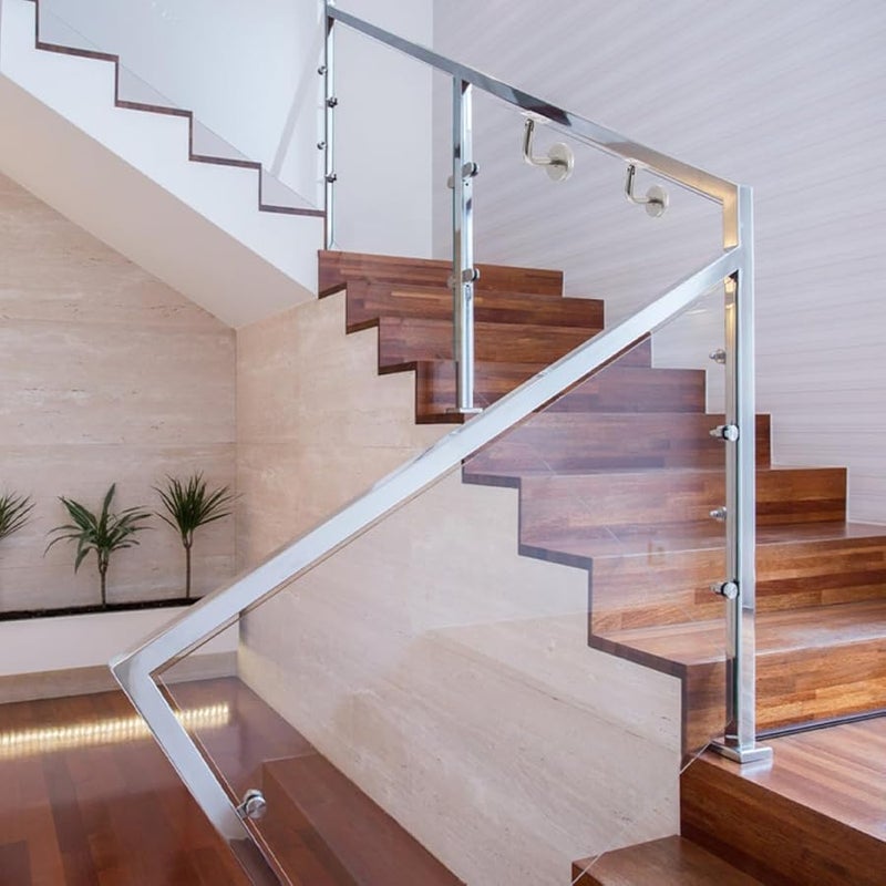 Stainless Steel Handrail Brackets Wall Mounted 5 Pack Modern Design Indoor Outdoor - Image 4