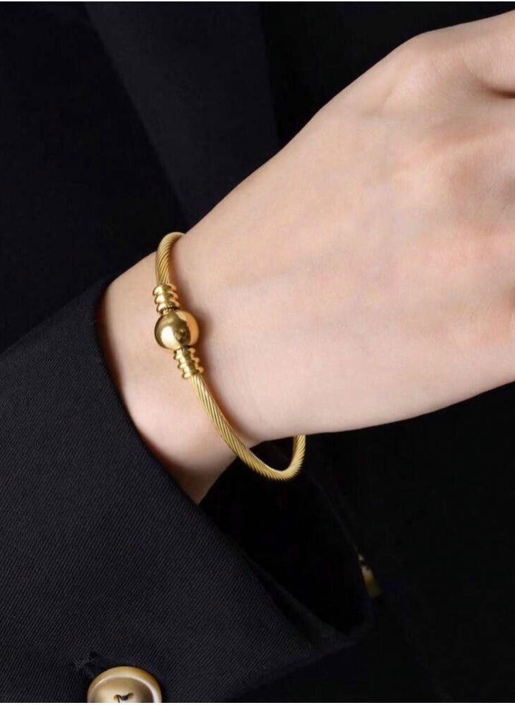 JewelryPalace 18k Gold Plated Stainless Steel Bracelet For Women  - Image 1