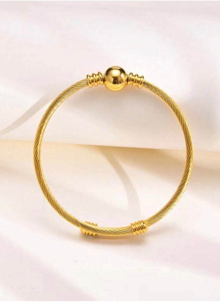 JewelryPalace 18k Gold Plated Stainless Steel Bracelet For Women  - Image 4