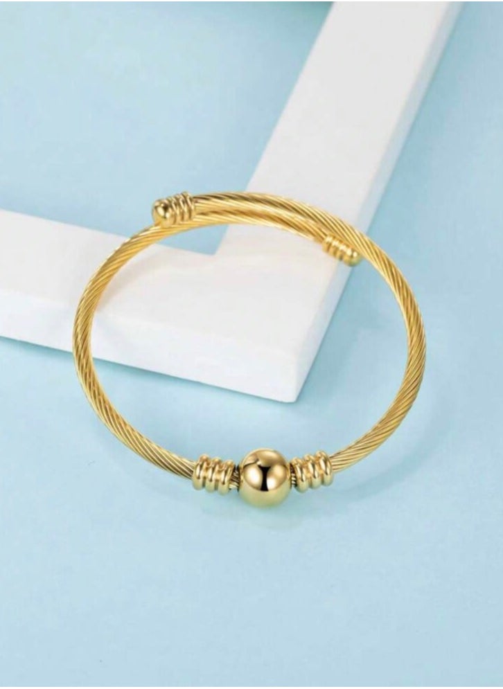 JewelryPalace 18k Gold Plated Stainless Steel Bracelet For Women  - Image 5