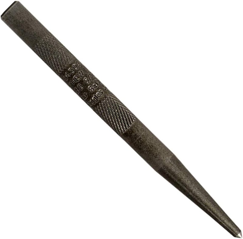 24300 Knurled Center Punch, 5/16", Black Oxide Finish